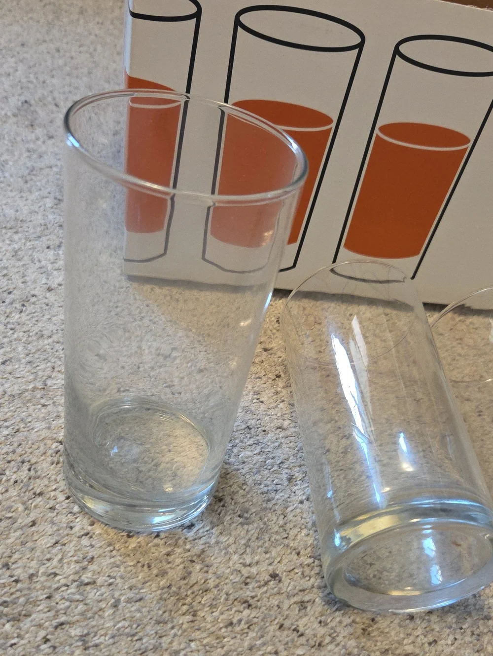 Crate And Barrel Set Of 4 Highball Glasses